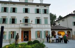 The garden of the Maria Luigia resort owned by Massimo Bottura